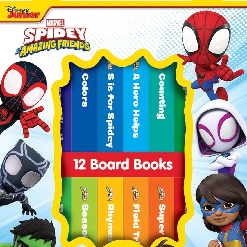 Marvel  Spidey and His Amazing Friends Board Books |12 本| 硬皮書 | 親子故事書 | 幼兒教育故事書