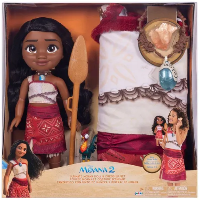 【超驚喜禮物】迪士尼 Moana 2 Ultimate Doll And Dress Up Set | 兒童 cosplay 服裝套裝 | Christmas Gift | 女生最愛 |