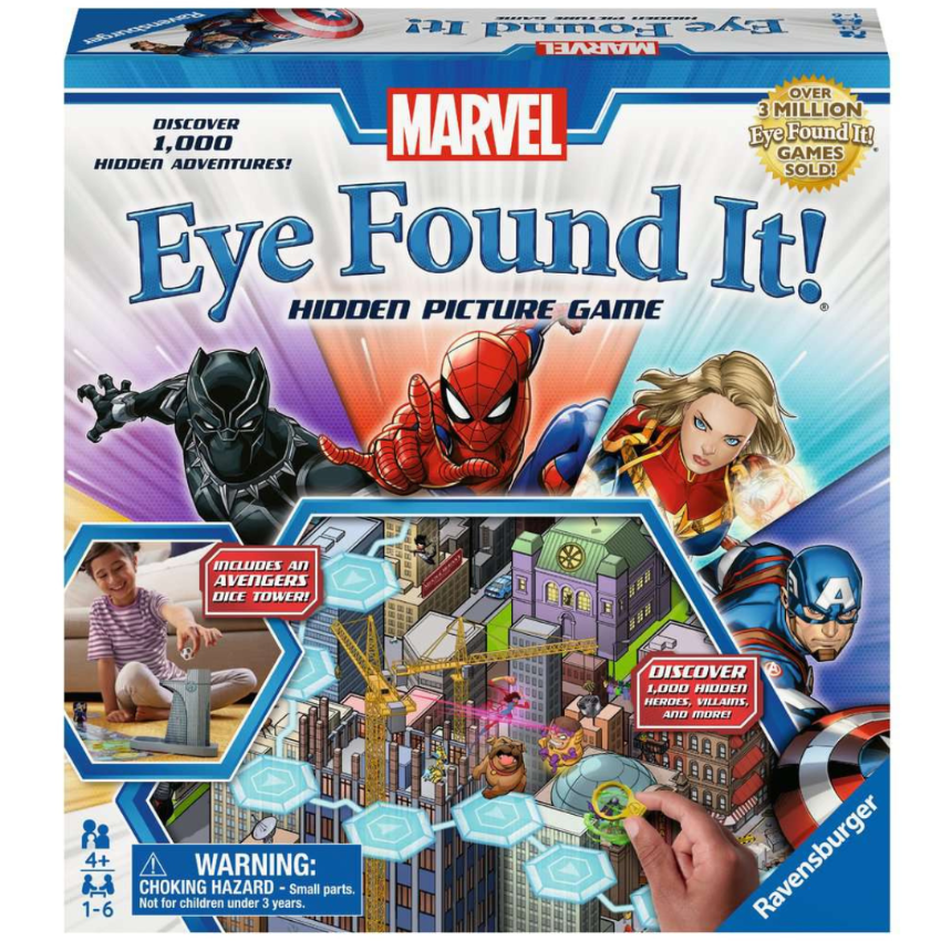 Marvel Eye Found It ! Hidden Picture Game - 桌遊 | Spiderman | Captain America ...|注意力練習｜記憶力練習